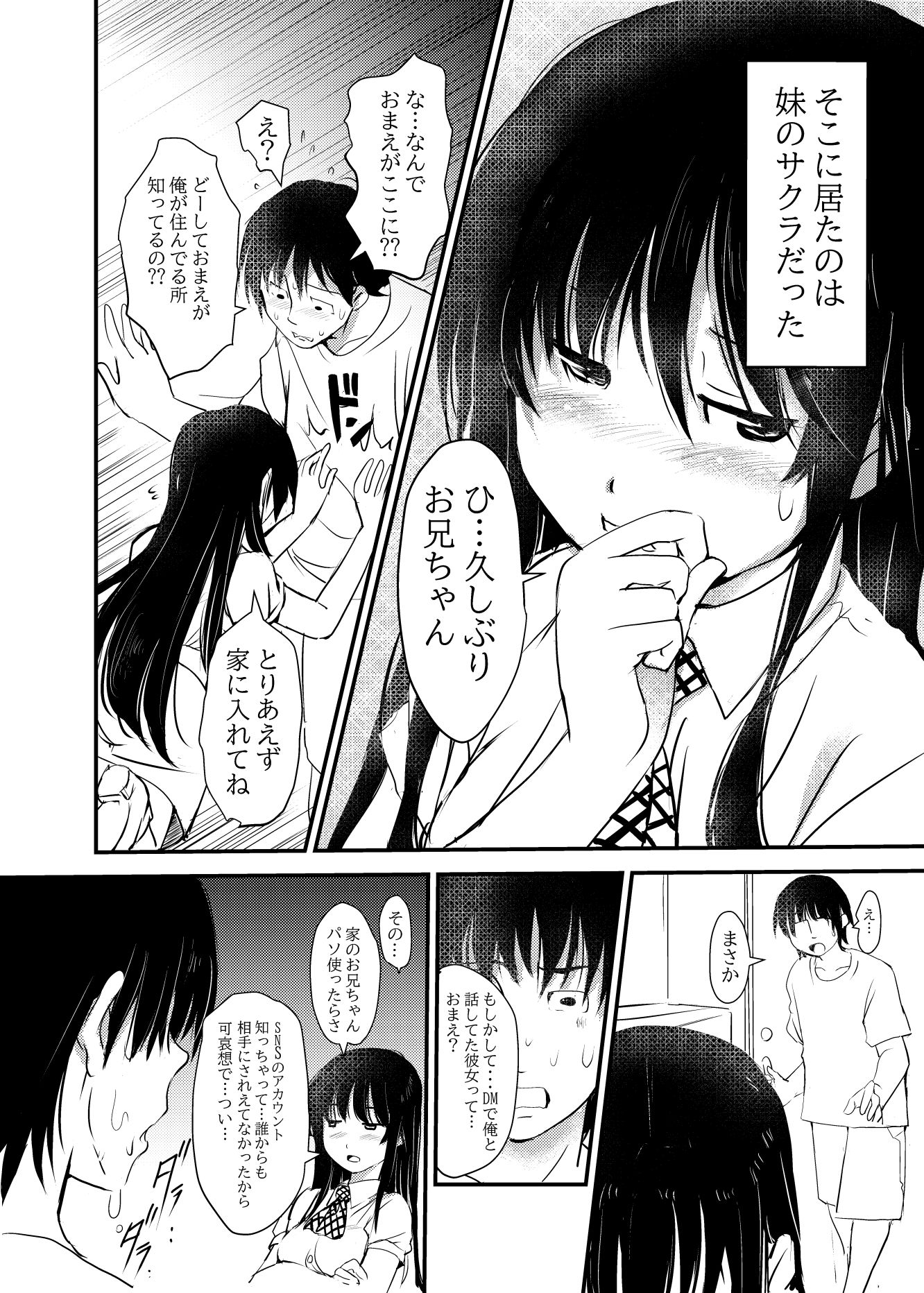 ネット彼女を家に呼んだら妹だったので…実妹交尾した話【みまもり園長】エロ同人 | 無料エロ漫画大全R18